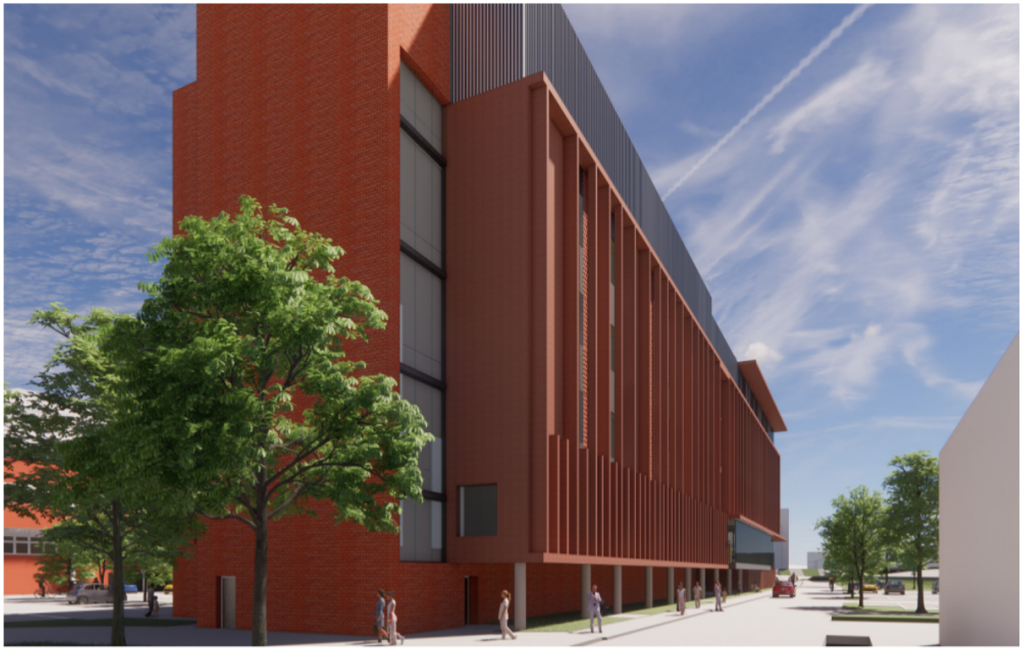 Artists impression of the new renal unit exterior