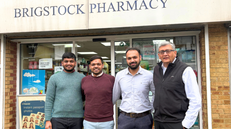 Staff at Brigstock Pharmacy