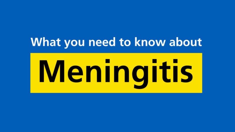what you need to know about meningitis written in yellow on blue