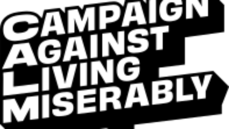 CALM - campaign against living miserably logo