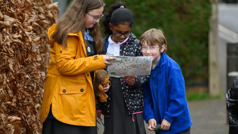 Three children get to grips with Beat the Street