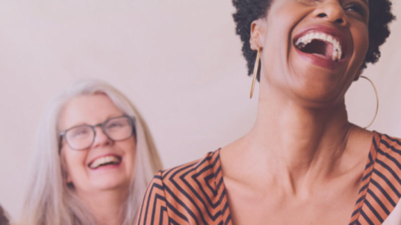 Women laughing