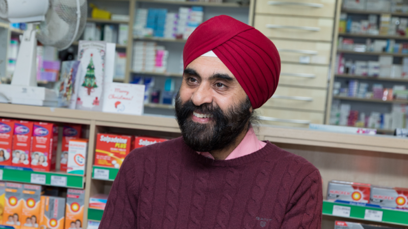A community pharmacist in Teddington